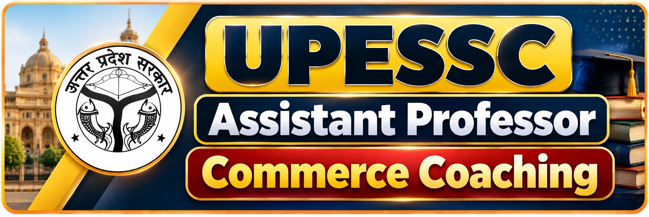 UPESSC Assistant Professor Commerce coaching course banner - Srijjan Institute Jaipur